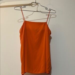 Tibi orange silk cami